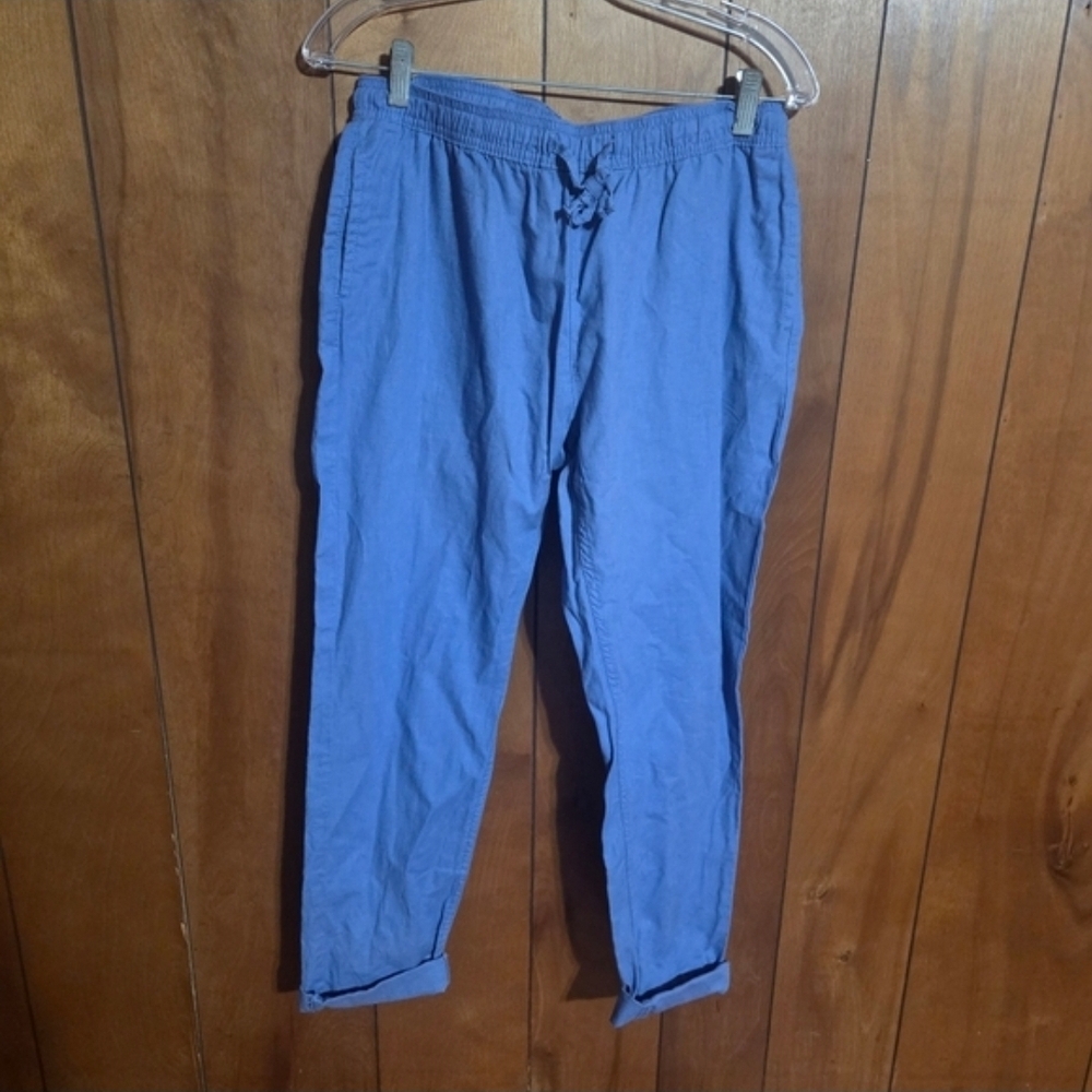 ONIA Ella linen and cotton blend pants Blue size Medium
#resort #vacation #beach
